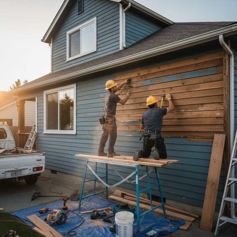 Contact About Pine Wood Siding Installation